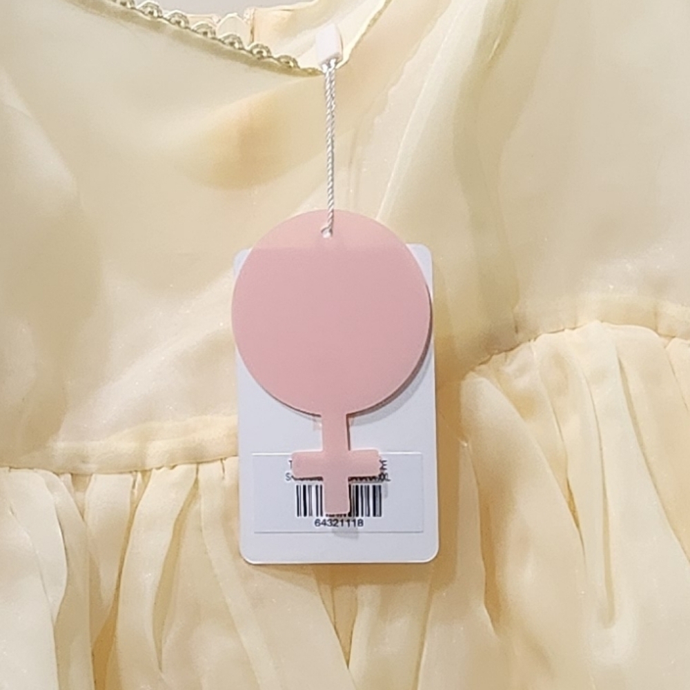 Selkie Soft Yellow Dress with Delicate Details